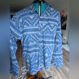 Byellowtail x Faherty Legend Flannel-Jacquard Shirt - Blue